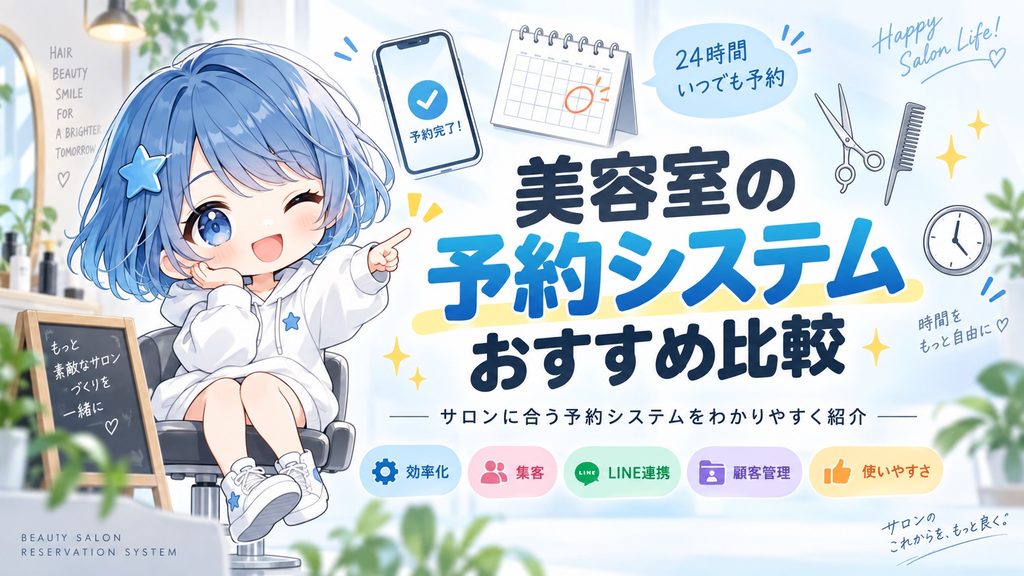 美容室の予約システムおすすめ比較