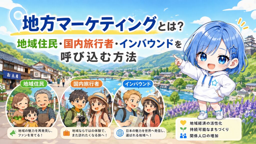 地方マーケティングとは？地域住民・国内旅行者・インバウンドを呼び込む方法
