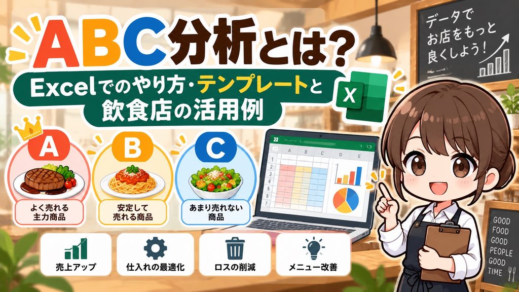 ABC分析とは？Excelでのやり方・テンプレートと飲食店の活用例