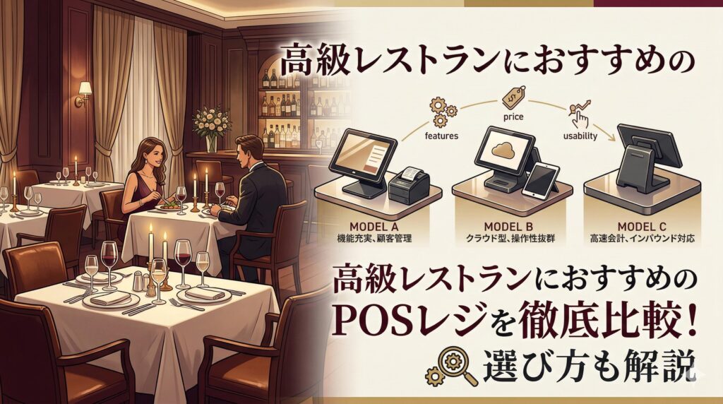 高級レストランにおすすめのPOSレジを徹底比較！選び方も解説