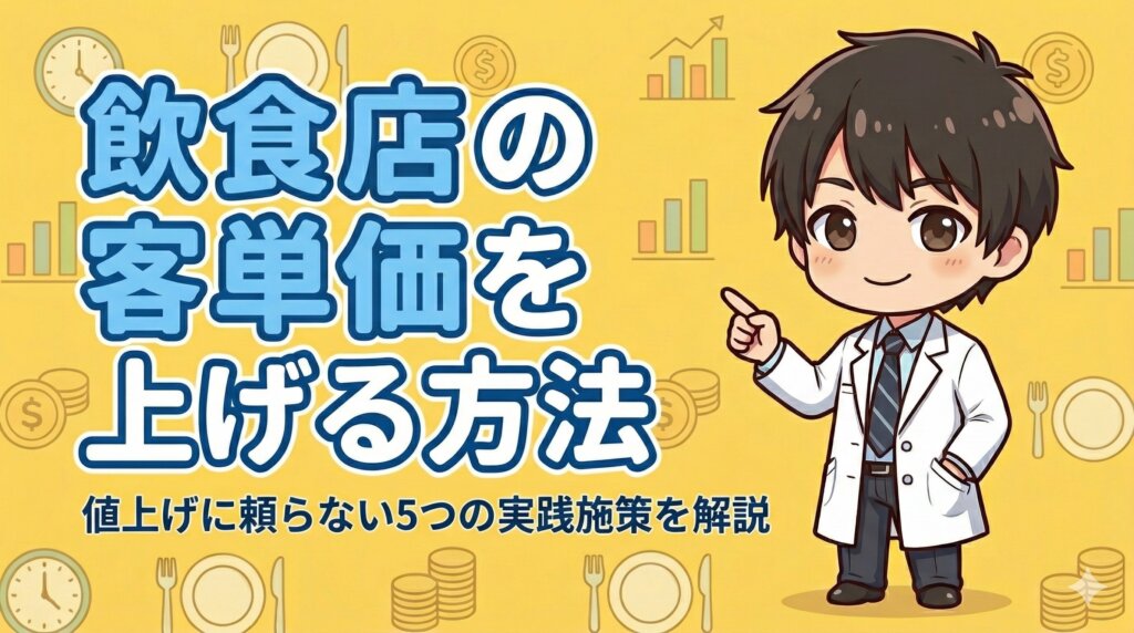 飲食店の客単価を上げる方法 値上げに頼らない5つの実践施策を解説