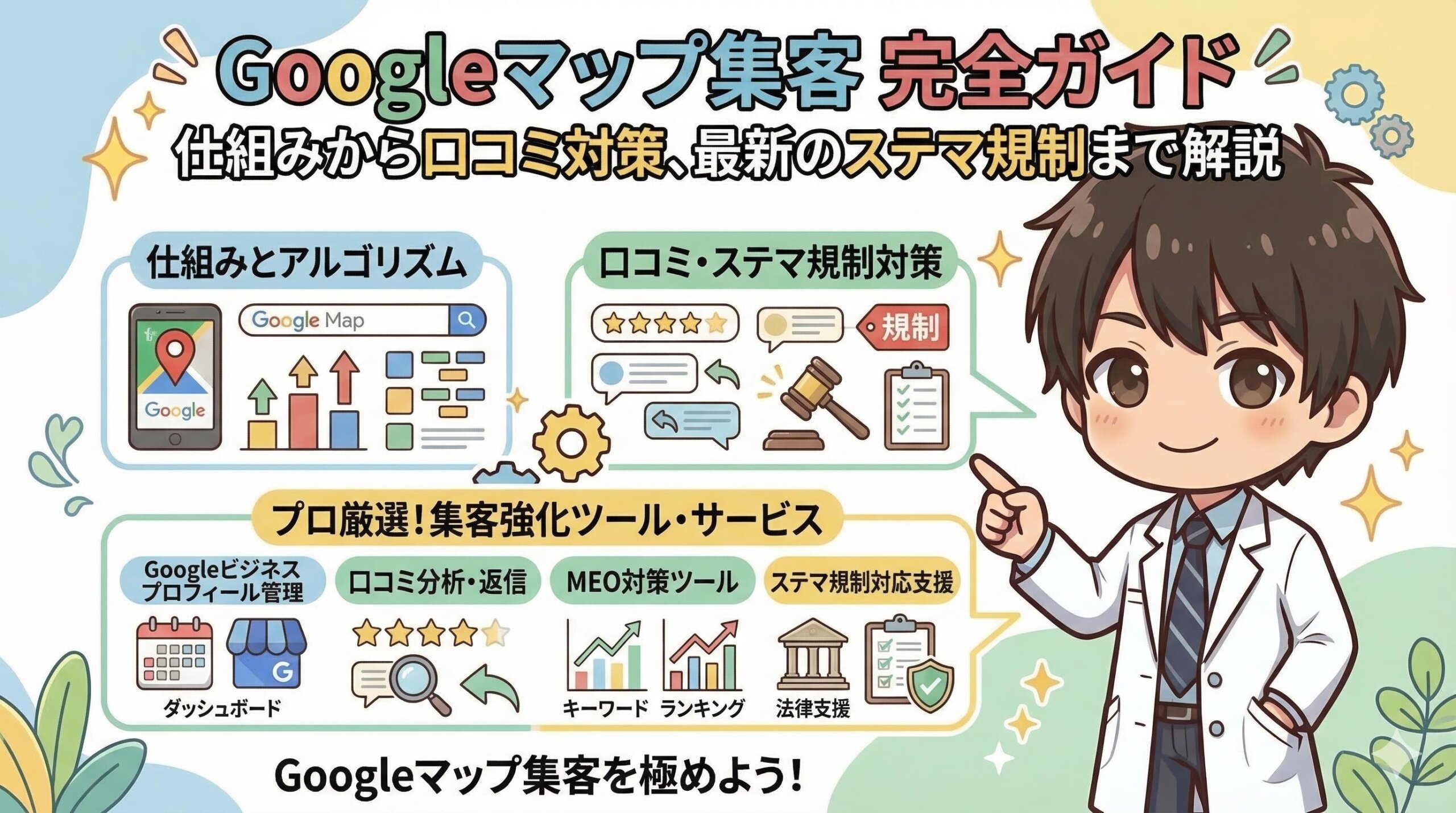 Googleマップ集客 完全ガイド|仕組みから口コミ対策、最新のステマ規制まで解説