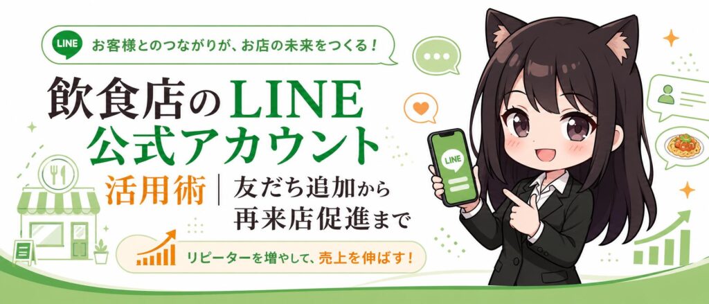 飲食店のLINE公式アカウント活用術｜友だち追加から再来店促進まで