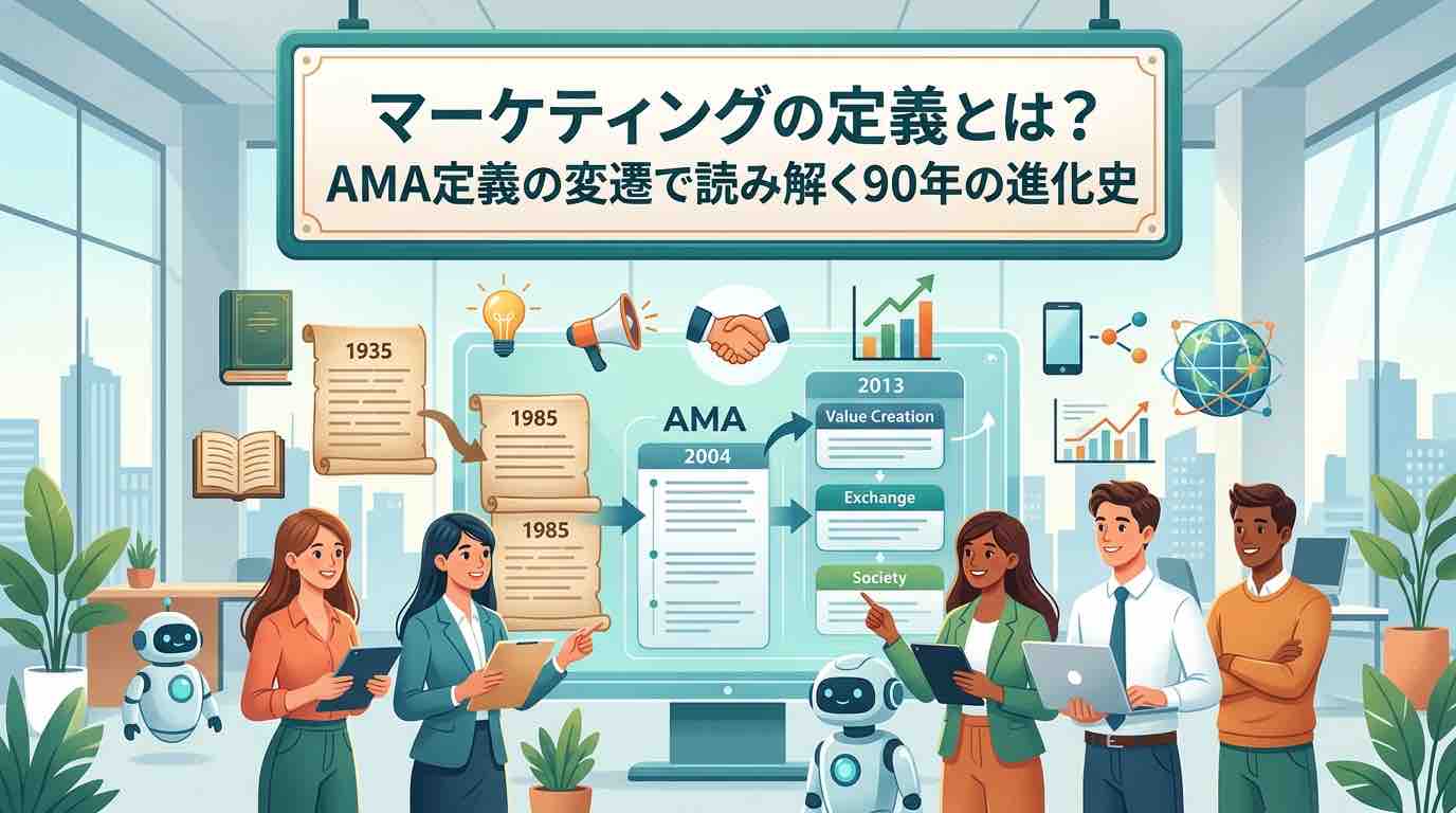 マーケティングの定義とは？AMA定義の変遷で読み解く90年の進化史