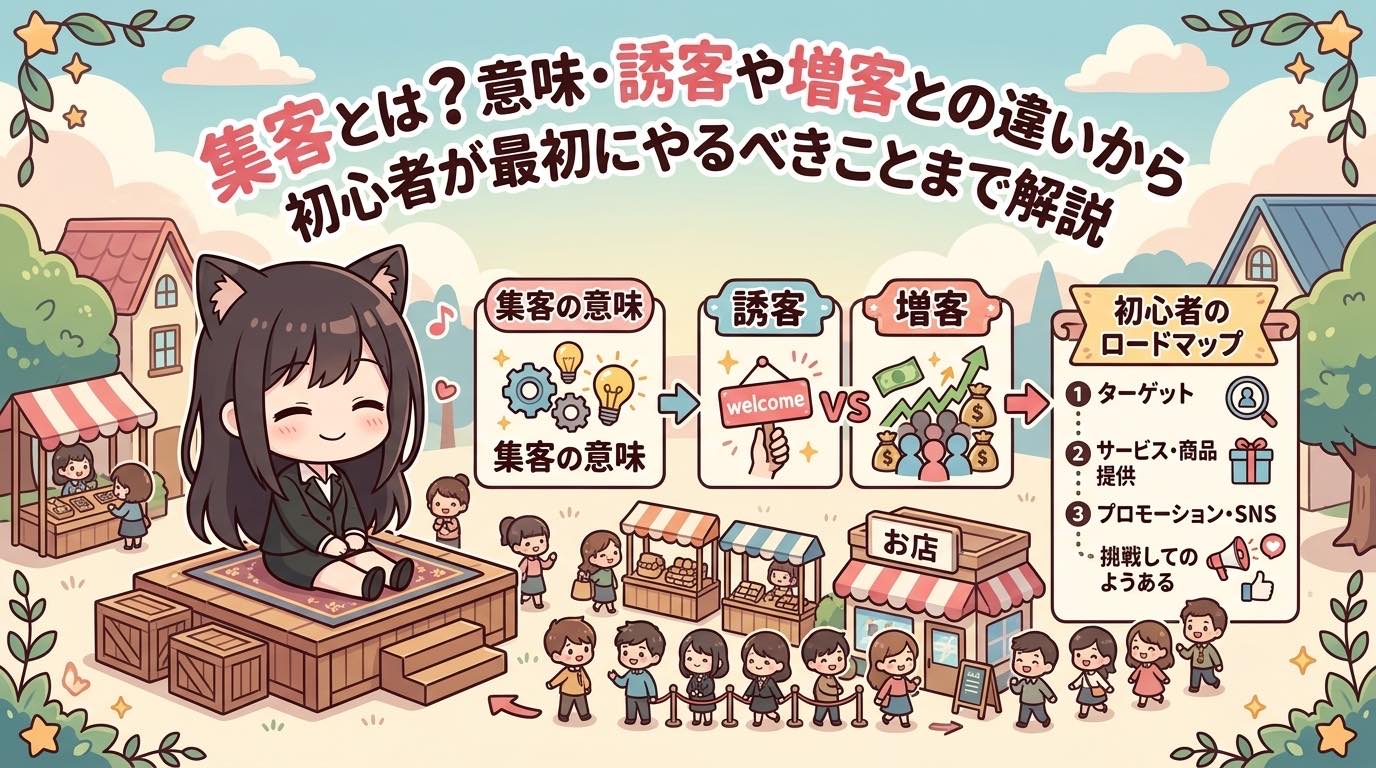 集客とは？意味・誘客や増客との違いから初心者が最初にやるべきことまで解説