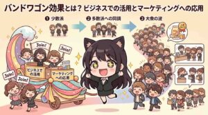 バンドワゴン効果とは？ビジネスでの活用とマーケティングへの応用