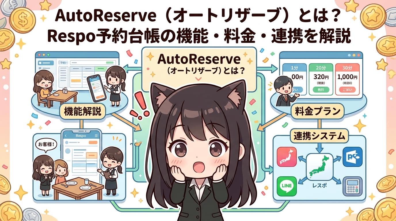 AutoReserve（オートリザーブ）とは？Respo予約台帳の機能・料金・連携を解説