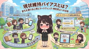 現状維持バイアスとは？変化を避ける心理とマーケティング・解約防止への活用