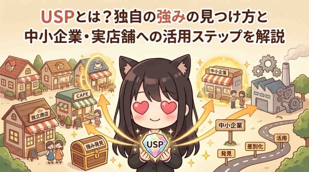 USPとは？独自の強みの見つけ方と中小企業・実店舗への活用ステップを解説