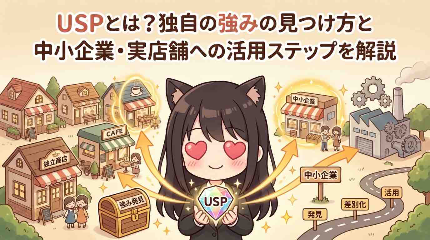 USPとは？独自の強みの見つけ方と中小企業・実店舗への活用ステップを解説