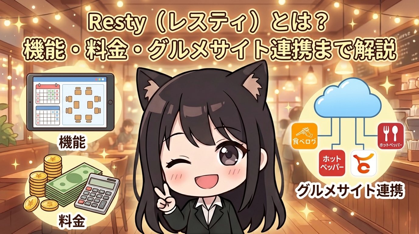 Resty（レスティ）とは？機能・料金・グルメサイト連携まで解説
