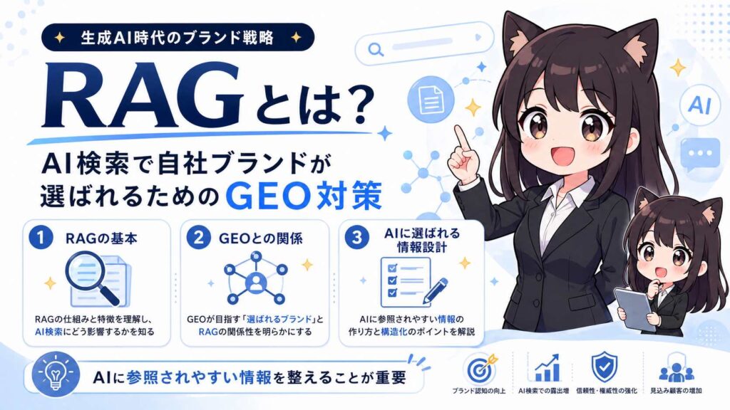 RAGとは？AI検索で自社ブランドが選ばれるためのGEO対策