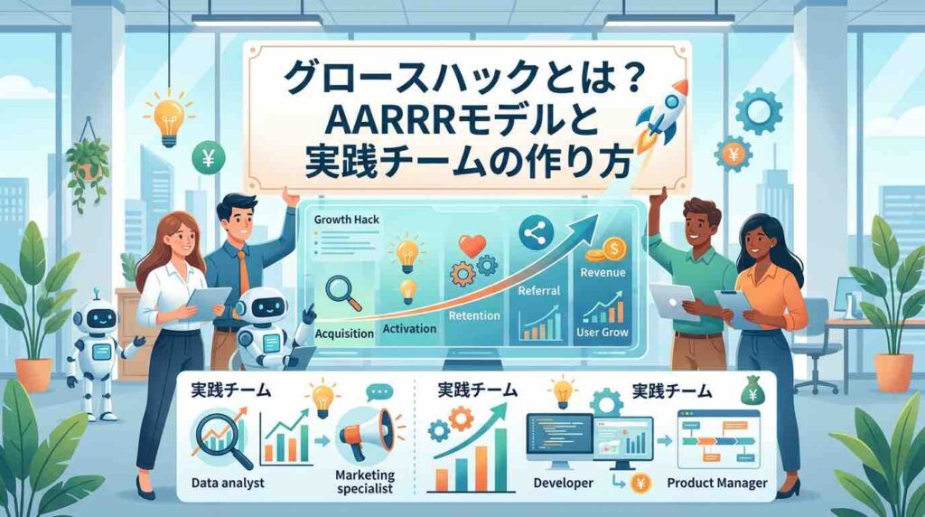 グロースハックとは？AARRRモデルと実践チームの作り方