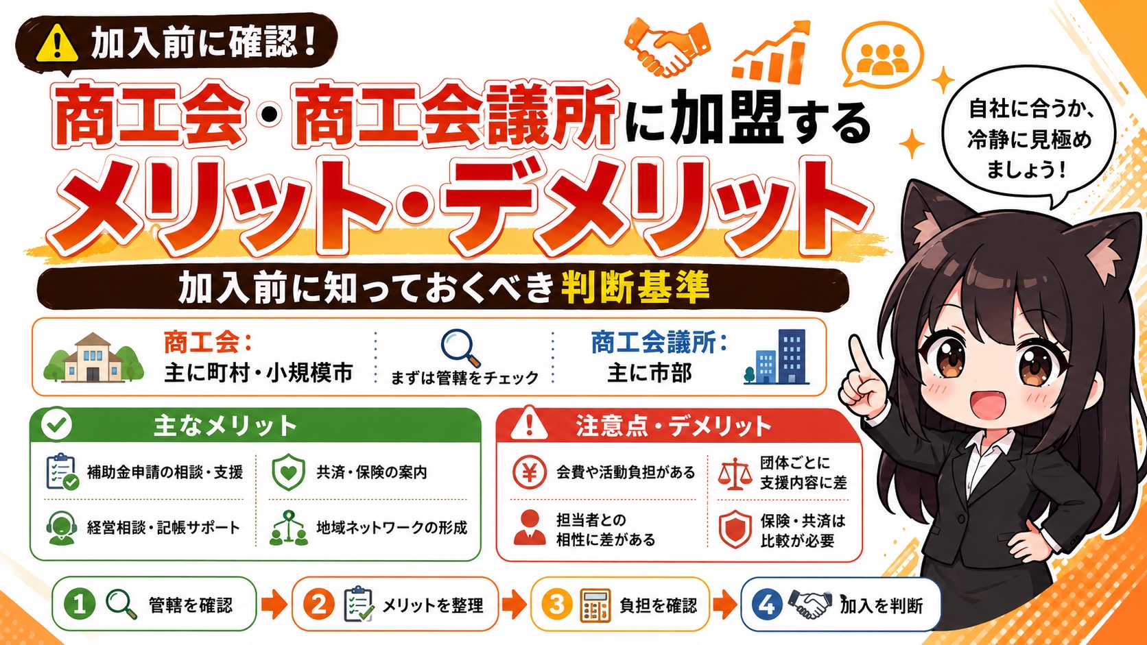 商工会・商工会議所に加盟するメリット・デメリット｜加入前に知っておくべき判断基準