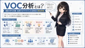 VOC分析とは？顧客の声を収集・活用するプロセスとAI活用法を徹底解説