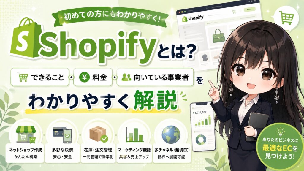 Shopifyとは？できること・料金・向いている事業者をわかりやすく解説