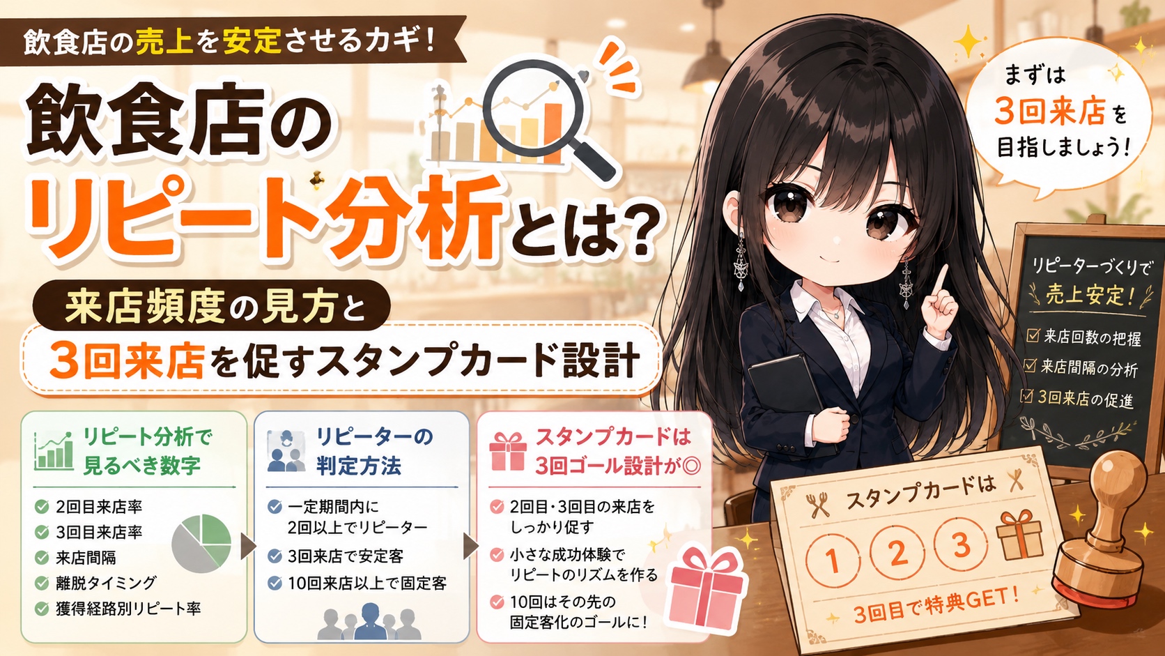 飲食店のリピート分析