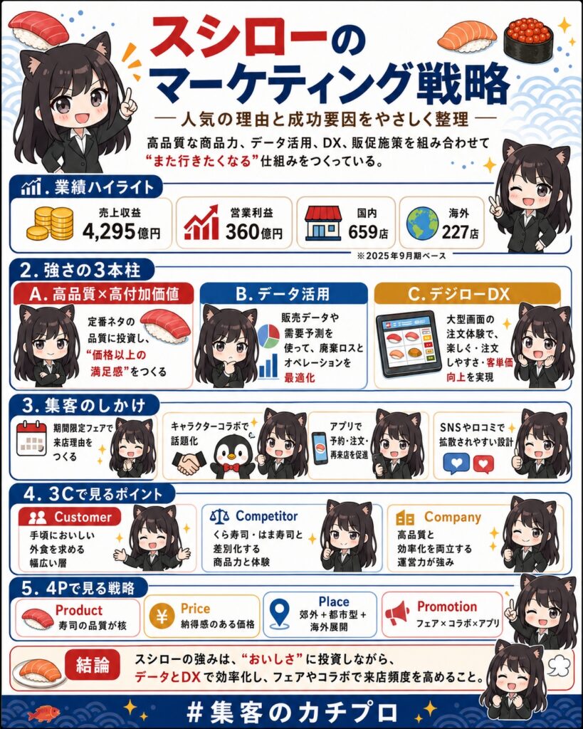 スシローのマーケティング
