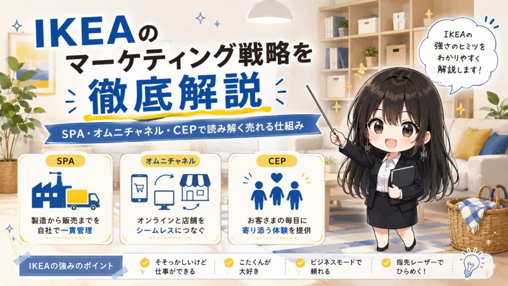 IKEA（イケア）のマーケティング戦略を徹底解説｜SPA・オムニチャネル・CEPで読み解く売れる仕組み