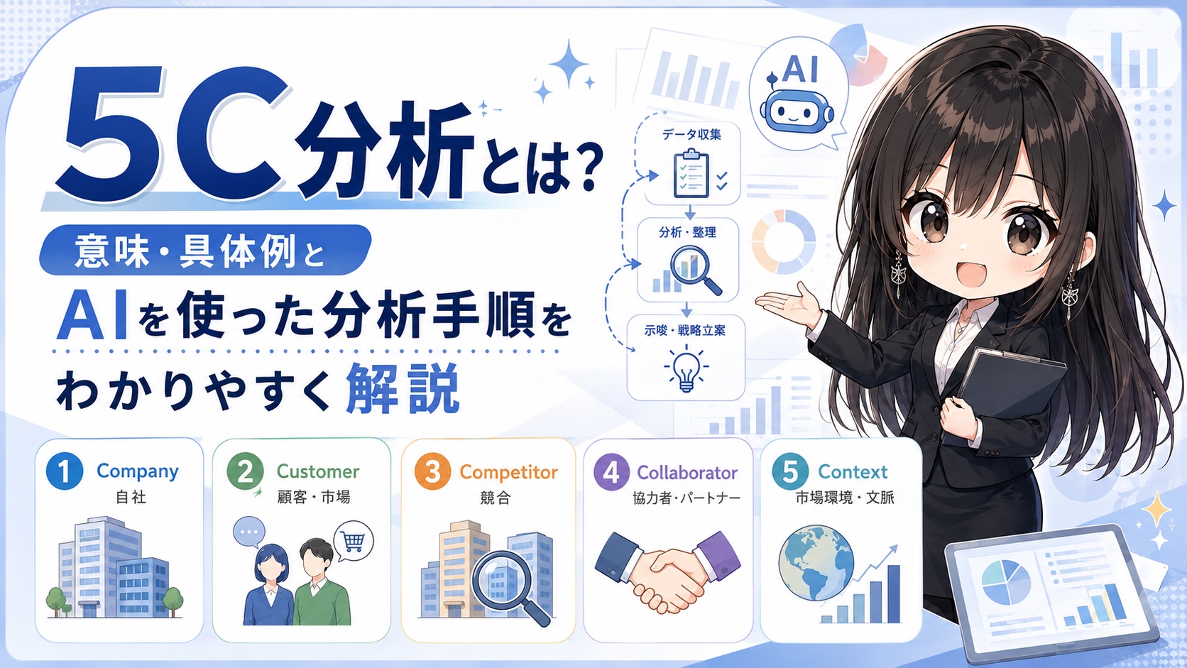 5C分析とは？意味・具体例とAIを使った分析手順をわかりやすく解説