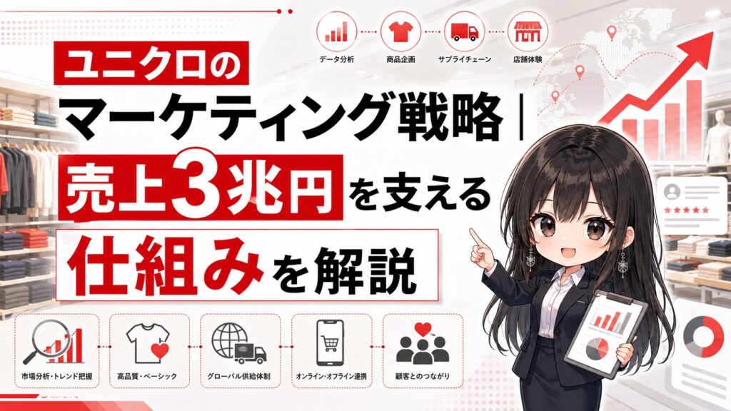 ユニクロのマーケティング戦略｜売上3兆円を支える仕組みを解説