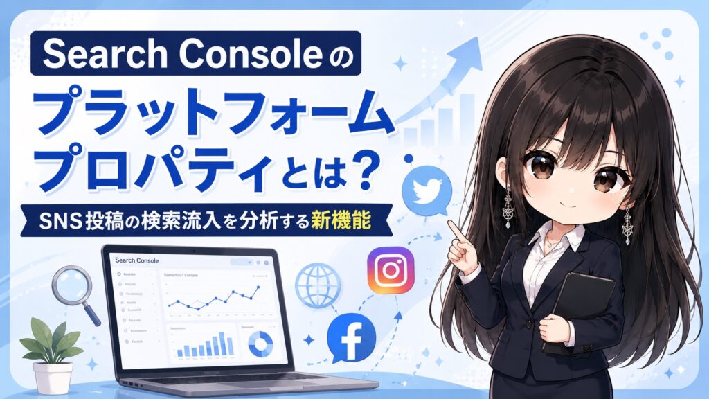 Search Consoleのプラットフォームプロパティとは？SNS投稿の検索流入を分析する新機能