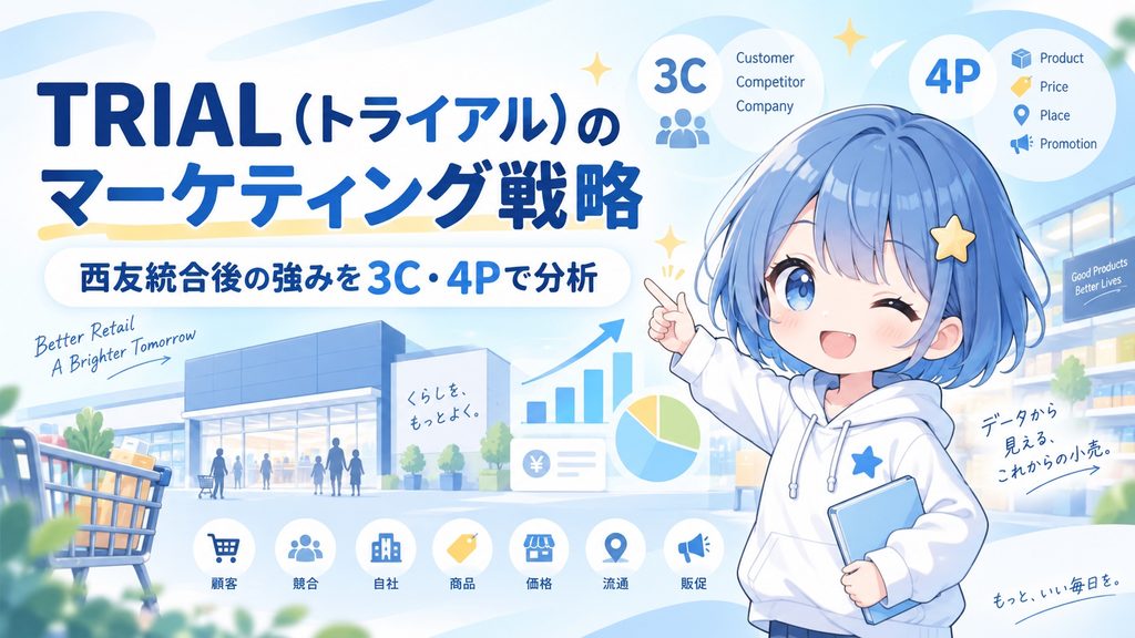 TRIAL（トライアル）のマーケティング戦略 - 西友統合後の強みを3C・4Pで分析
