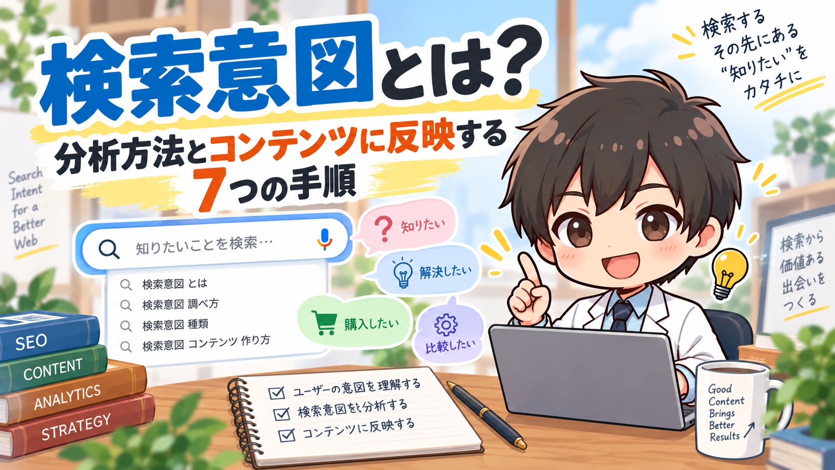 検索意図とは？分析方法とコンテンツに反映する7つの手順