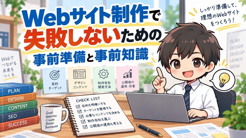 Webサイト制作で失敗しないための事前準備と事前知識