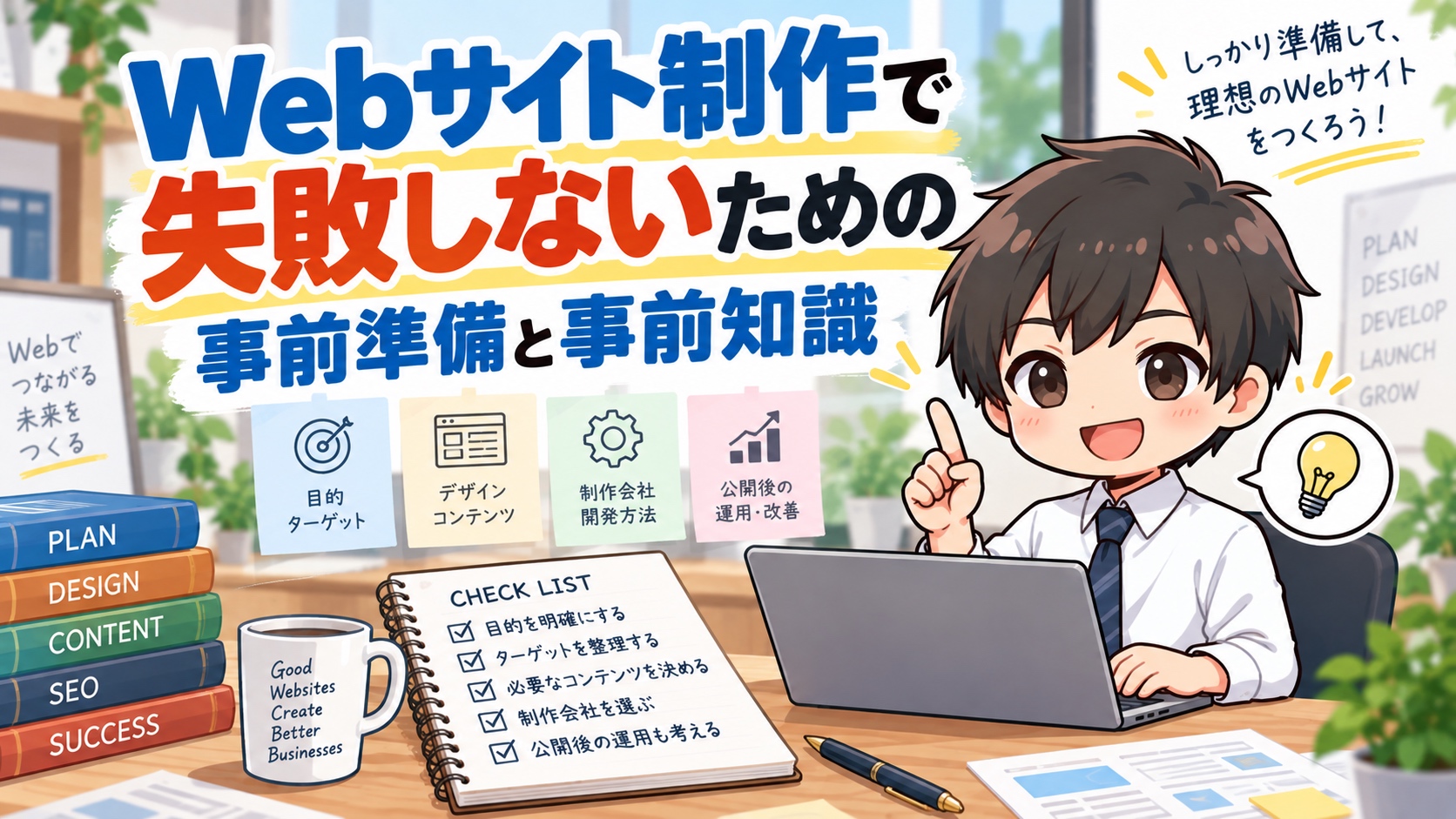 Webサイト制作で失敗しないための事前準備と事前知識