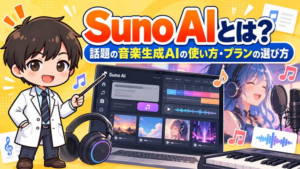 Suno AIとは？話題の音楽生成AIの使い方・プランの選び方