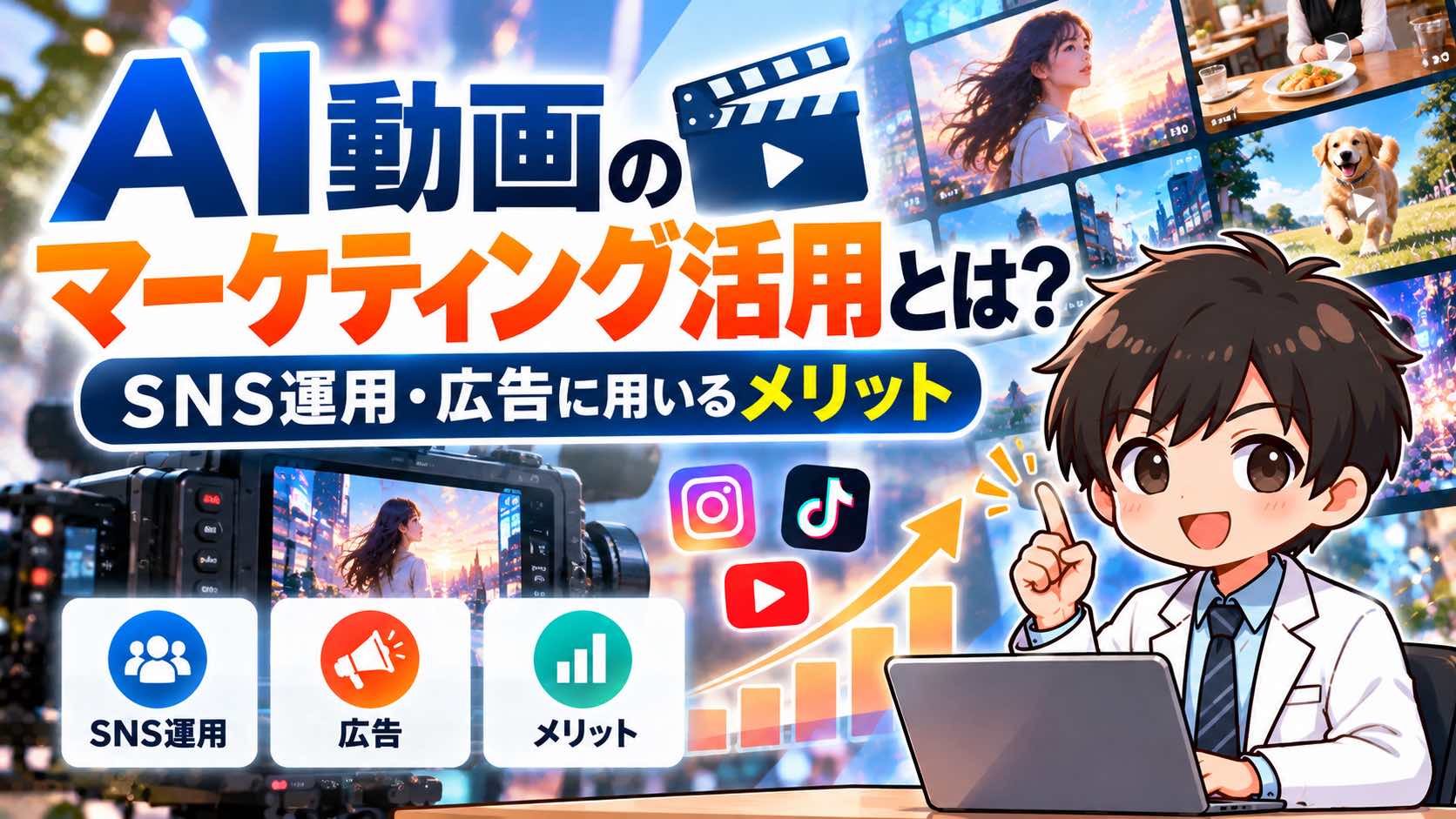 AI動画のマーケティング活用とは？SNS運用・広告に用いるメリット