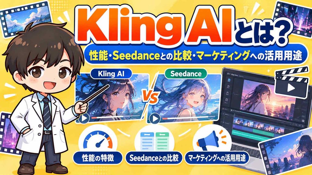 Kling AIとは？性能・Seedanceとの比較・マーケティングへの活用用途